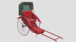 Hong Kong Rickshaw 3D model