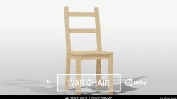 Ikea Ivar Chair Low-poly 3D model