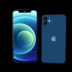 iphone 12 and 12 mini in three colors 3D model