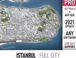 Istanbul Low-poly 3D model