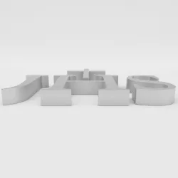 JHS Christogram Symbol 3D model