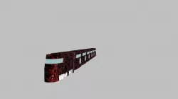 Kereta Scifi Low-poly 3D model