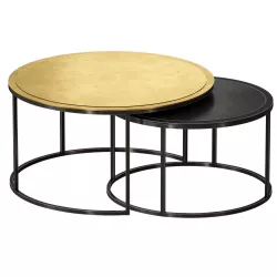 Knurl Nesting Coffee Tables Set of Two Crate and Barrel 3D model