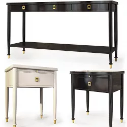 Lacourte Console  nightstand by Williams Sonoma 3D model