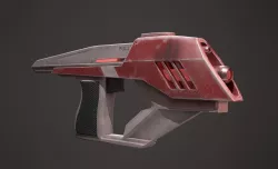 Laser Pistol Low-poly 3D model
