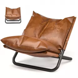Leather Cross Low Armchair by Arflex 3D model