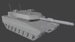 Leopard 2 tank 3D model