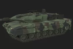 Leopard 2A5 Low-poly 3D model