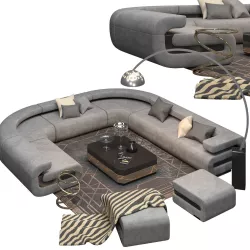 Limitless G Sofa Set 3D model