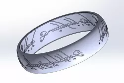 Lord Of The Rings Ring - The One Ring 3D model