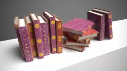 Low Poly Book Set Low-poly 3D model