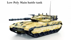 Low Poly Tank Low-poly 3D model