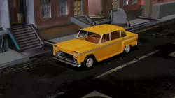 lowpoly Taxi Car -  Game ready - Checker Marathon -NYC Low-poly 3D model