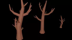 lowpoly trees 3D model