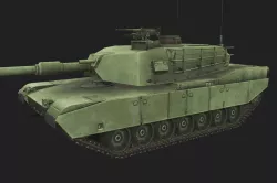 M1 Abrams Low-poly 3D model