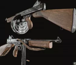 m1921 thompson Low-poly 3D model
