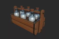 Milk container Low-poly 3D model