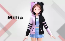 Millia - Original 3d Model Low-poly 3D model