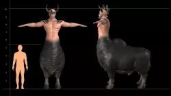 Minotaur Giant Creature Gaming Character Low-poly 3D model