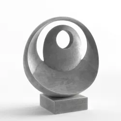 Modern Decorative Abstract Stone Art Sculpture 03 3D model