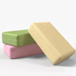 Natural soap with 3 different aromas Low-poly 3D model