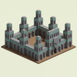 Necropolis Walls 3D model
