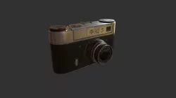 Old Camera PBR Game Ready Model Low-poly 3D model