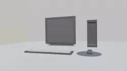 Old computer 3d model for game development 3D model
