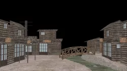 Old Shack Low-poly 3D model  Low-poly 3D model