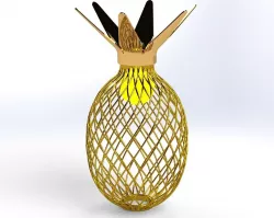 Pineapple lamp 3D model