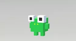 Pixel Frog 3D model