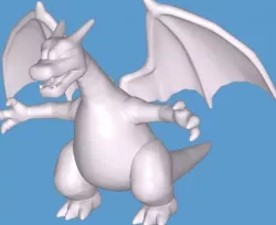 Pokemon charizard 2 models Low-poly 3D model