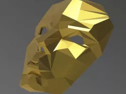 poly face mask 3D model