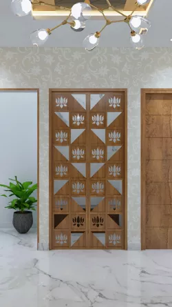 Pooja Door Low-poly 3D model