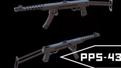 PPS-43 Low-poly 3D model