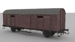 Railway wagon WW2 3D model