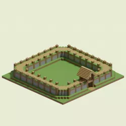 Rampart Walls 3D model