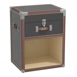 Restoration Hardware   ANTIQUE STEAMER TRUNK NIGHTSTAND 3D model