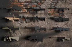 RiflePack Low-poly 3D model