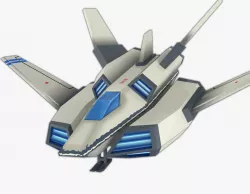 Rocket FF 01 Low-poly 3D model