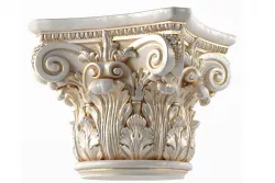 Round Column Capital Decorative painting 3D model