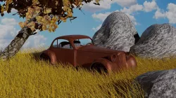 rusty car 3D model