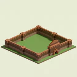 Savanna Walls 3D model