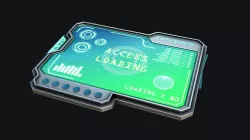 Sci-Fi Tablet Low-poly 3D model