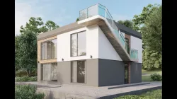  Slope house villa GX 3D model