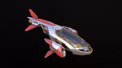 small spaceship 3d model  Low-poly 3D model
