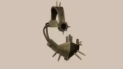 Steampunk Face Mask - SciFi Character Design Low-poly 3D model