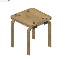 Stool Chair 3D model