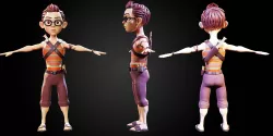 Stylized Character Boy - Blender Cycles And Eevee - Clark 3D model