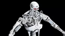 T-800 terminator 3d model  Low-poly 3D model